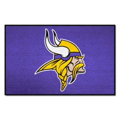 Fan Mats  LLC Minnesota Vikings Starter Mat Accent Rug - 19in. x 30in. Purple