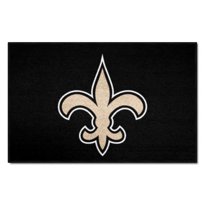 Fan Mats  LLC New Orleans Saints Starter Mat Black