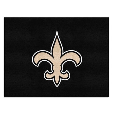 Fan Mats  LLC New Orleans Saints All-Star Mat Black