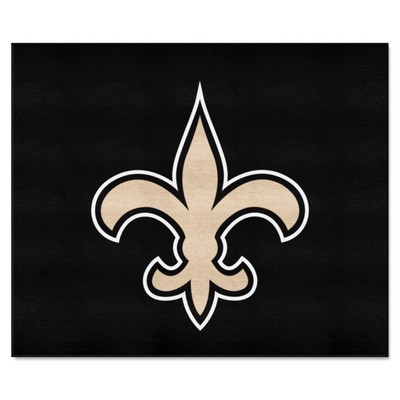 Fan Mats  LLC New Orleans Saints Tailgater Rug - 5ft. x 6ft. Black