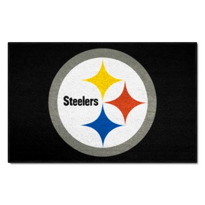 Fan Mats  LLC Pittsburgh Steelers Starter Mat Accent Rug - 19in. x 30in. Black
