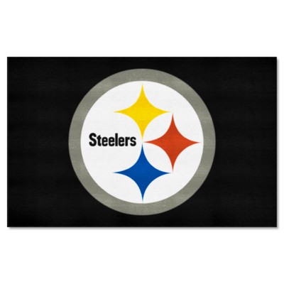 Fan Mats  LLC Pittsburgh Steelers Ulti-Mat Rug - 5ft. x 8ft. Black