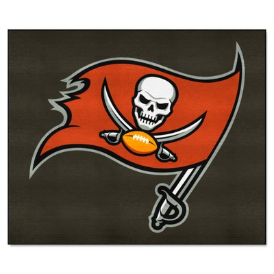 Fan Mats  LLC Tampa Bay Buccaneers Tailgater Rug - 5ft. x 6ft. Pewter