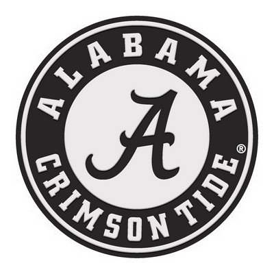 Fan Mats  LLC Alabama Crimson Tide 3D Chrome Metal Emblem - Round Logo Chrome