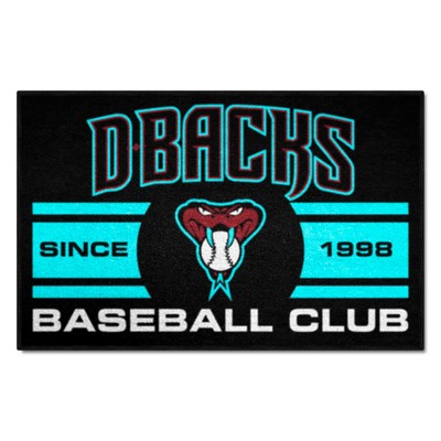 Fan Mats  LLC Arizona Diamondbacks Starter Mat Uniform Black