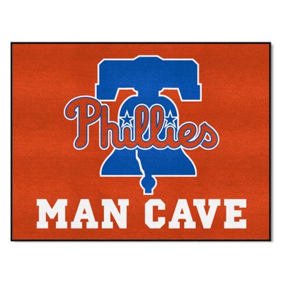 Fan Mats  LLC Philadelphia Phillies Man Cave All-Star Rug - 34 in. x 42.5 in. Red