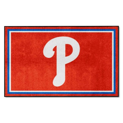 Fan Mats  LLC Philadelphia Phillies 4x6 Rug Red