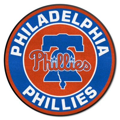 Fan Mats  LLC Philadelphia Phillies Roundel Rug - 27in. Diameter Blue