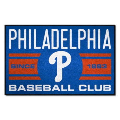 Fan Mats  LLC Philadelphia Phillies Starter Mat Accent Rug - 19in. x 30in. Blue