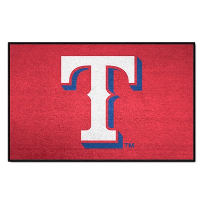 Fan Mats  LLC Texas Rangers Starter Mat Accent Rug - 19in. x 30in. Red
