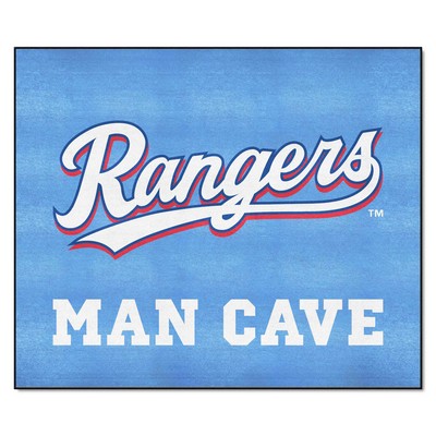 Fan Mats  LLC Texas Rangers Tailgater Mat Man Cave Blue
