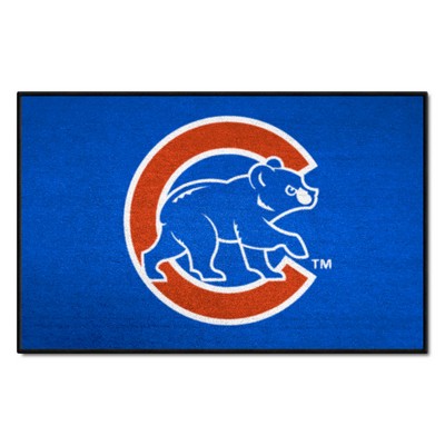 Fan Mats  LLC Chicago Cubs Starter Mat Blue