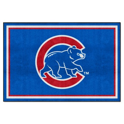 Fan Mats  LLC Chicago Cubs 5x8 Rug Blue