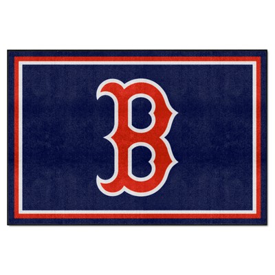 Fan Mats  LLC Boston Red Sox 5ft. x 8 ft. Plush Area Rug Navy