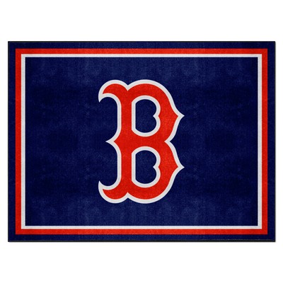 Fan Mats  LLC Boston Red Sox 8ft. x 10 ft. Plush Area Rug Navy