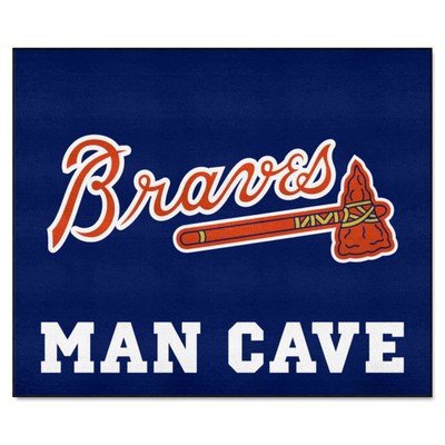 Fan Mats  LLC Atlanta Braves Tailgater Mat Man Cave Navy