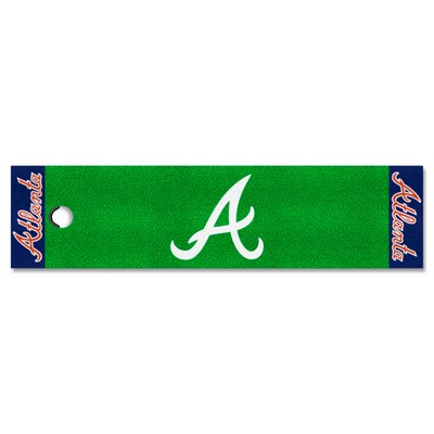 Fan Mats  LLC Atlanta Braves Putting Green Mat Green
