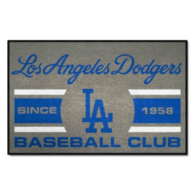 Fan Mats  LLC Los Angeles Dodgers Starter Mat Uniform Gray