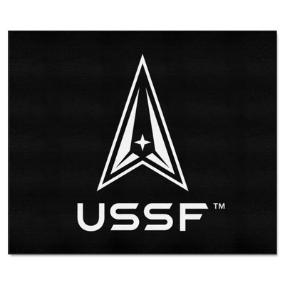 Fan Mats  LLC U.S. Space Force Tailgater Rug - 5ft. x 6ft. Black