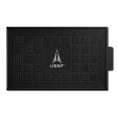 Fan Mats  LLC U.S. Space Force n/a Medallion Door Mat Black