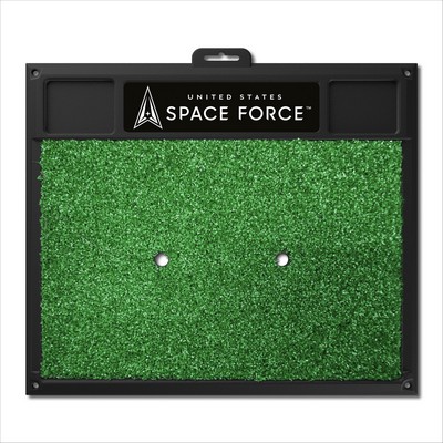 Fan Mats  LLC U.S. Space Force Golf Hitting Mat Green