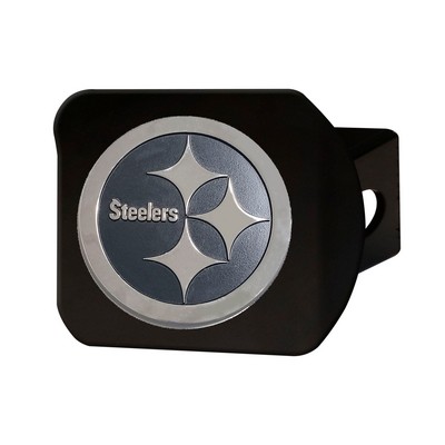 Fan Mats  LLC Pittsburgh Steelers Hitch Cover Black Black