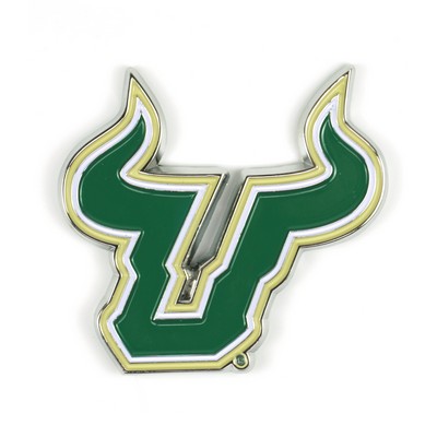 Fan Mats  LLC South Florida Bulls 3D Color Metal Emblem Green