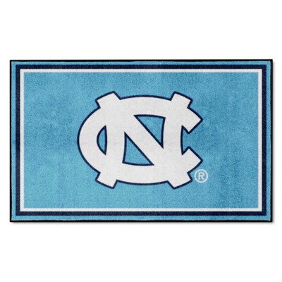 Fan Mats  LLC North Carolina Tar Heels 4x6 Rug Blue