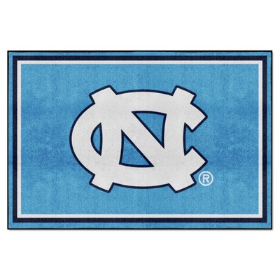 Fan Mats  LLC North Carolina Tar Heels 5x8 Rug Blue