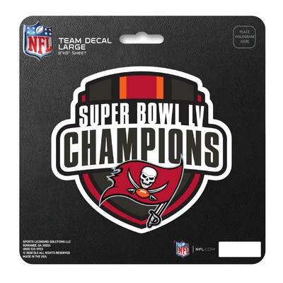 Fan Mats  LLC Tampa Bay Buccaneers Large Decal Pewter