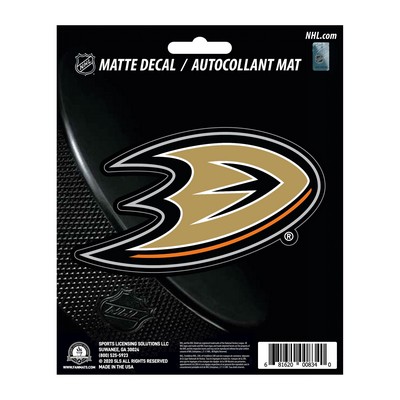 Fan Mats  LLC Anaheim Ducks Matte Decal Sticker Black