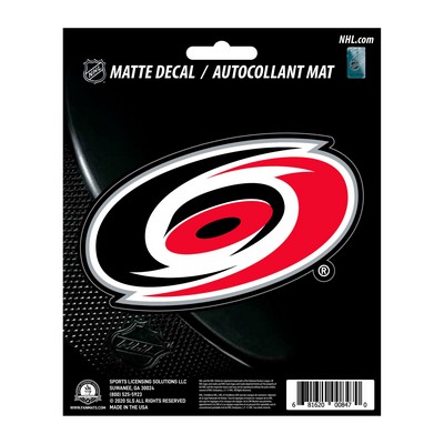Fan Mats  LLC Carolina Hurricanes Matte Decal Sticker Black