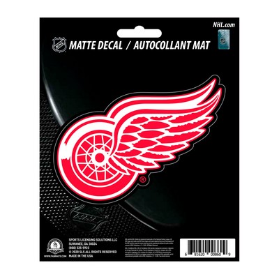 Fan Mats  LLC Detroit Red Wings Matte Decal Sticker Red