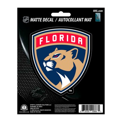 Fan Mats  LLC Florida Panthers Matte Decal Sticker Blue