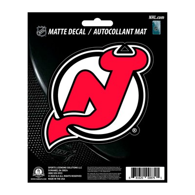 Fan Mats  LLC New Jersey Devils Matte Decal Sticker Black