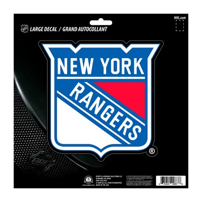 Fan Mats  LLC New York Rangers Large Decal Sticker Blue