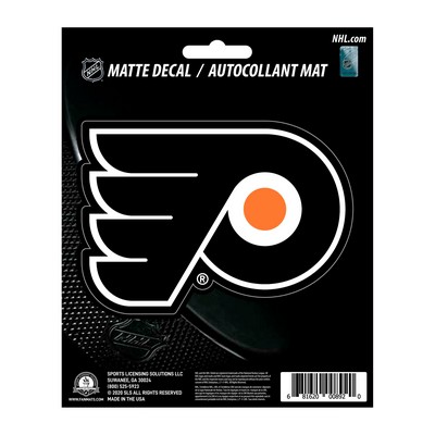 Fan Mats  LLC Philadelphia Flyers Matte Decal Black