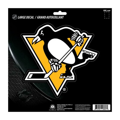 Fan Mats  LLC Pittsburgh Penguins Large Decal Sticker Black