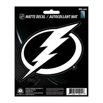 Fan Mats  LLC Tampa Bay Lightning Matte Decal Sticker Royal