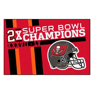 Fan Mats  LLC Tampa Bay Buccaneers Dynasty Starter Mat Accent Rug - 19in. x 30in. Red