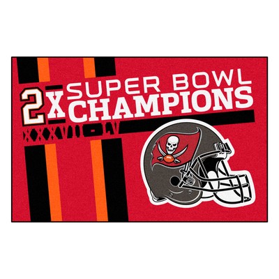 Fan Mats  LLC Tampa Bay Buccaneers Starter Mat Dynasty Red