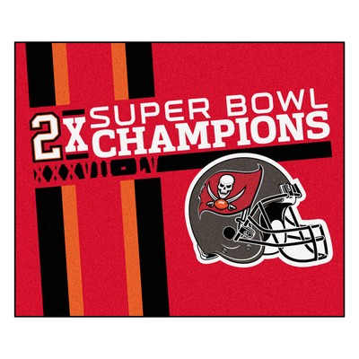 Fan Mats  LLC Tampa Bay Buccaneers Dynasty Tailgater Rug - 5ft. x 6ft. Red