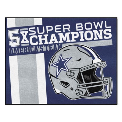 Fan Mats  LLC Dallas Cowboys All-Star Mat Dynasty Navy