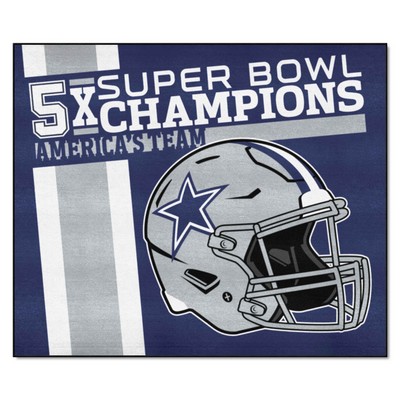 Fan Mats  LLC Dallas Cowboys Tailgater Mat Dynasty Navy