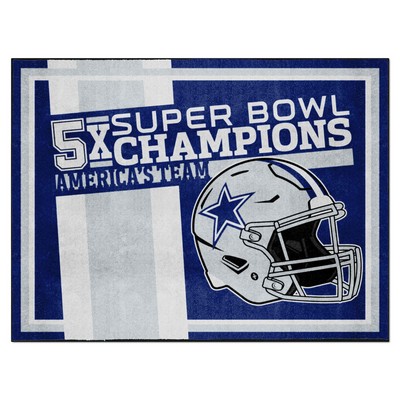 Fan Mats  LLC Dallas Cowboys 8x10 Rug Dynasty Navy