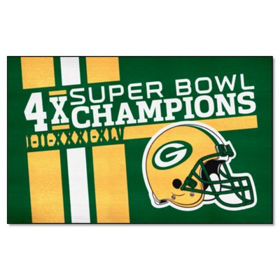 Fan Mats  LLC Green Bay Packers Ulti-Mat Dynasty Green