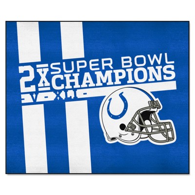 Fan Mats  LLC Indianapolis Colts Dynasty Tailgater Rug - 5ft. x 6ft. Blue