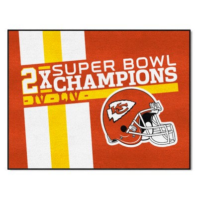 Fan Mats  LLC Kansas City Chiefs All-Star Rug - 34 in. x 42.5 in. Plush Area Rug Red