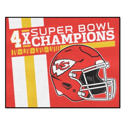 Fan Mats  LLC Kansas City Chiefs All-Star Mat Dynasty Red