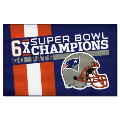 Fan Mats  LLC New England Patriots Ulti-Mat Dynasty Blue